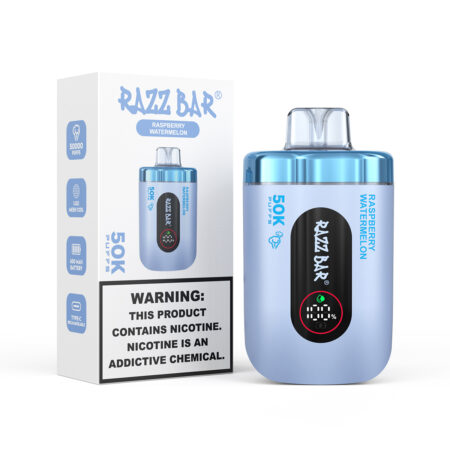 razz bar 50000 puff peach ice big puff disposable vape