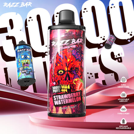 razz bar 30k disposable vape flavors lineup packaging