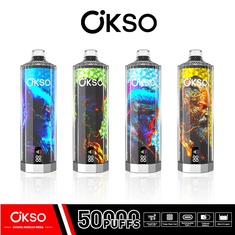 OKSO Shisha Hookah Mega 50K Puff Vape Box for Wholesale