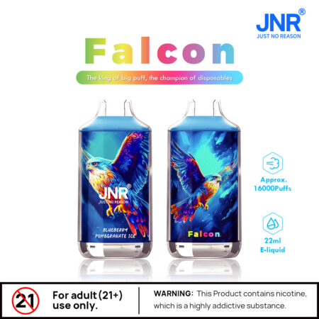 JNR Falcon 16k disposable vape Crystal desig