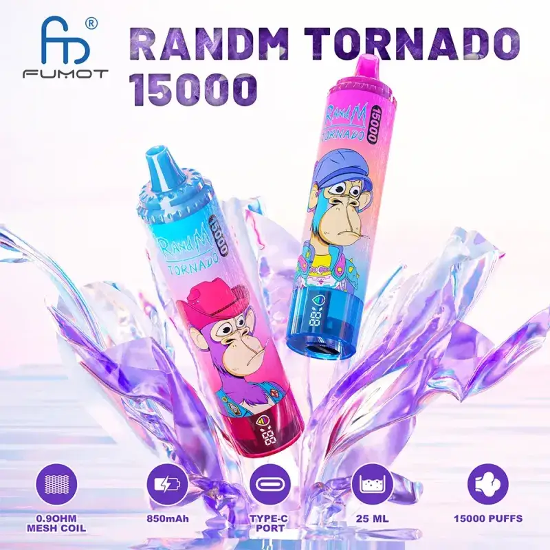 Fumot RandM Tornado 15K 15000 puffs disposable vape pen
