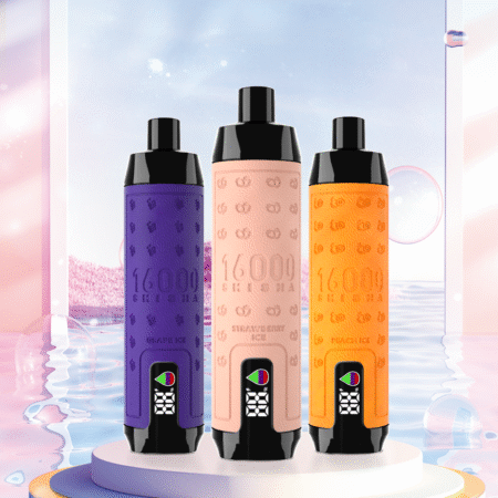 ELF BOX SHISHA 16000 LED display screen close-up