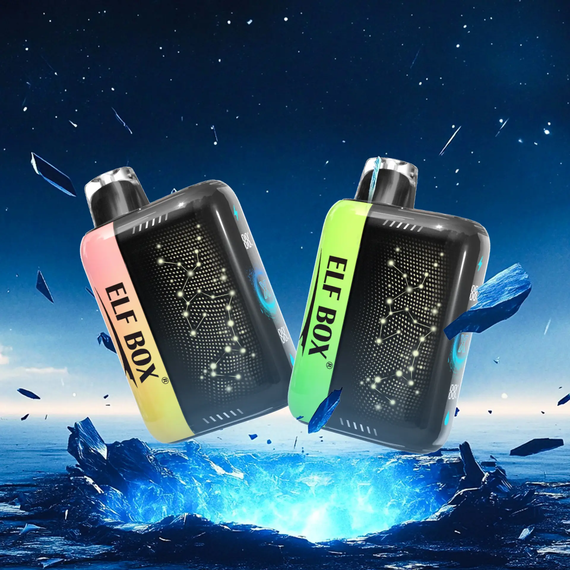 ELF BOX PULSE X 25K LED display screen close-up