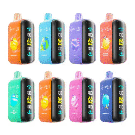 elfbar 25k rechargeable disposable vape with screen dispaly