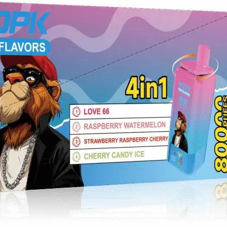 VOPK 4-in-1 disposable vape with screen display