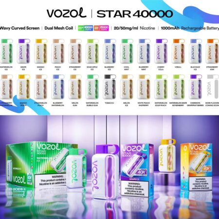 23 Flavors of Vozol Star 40K Disposable Vape Collection