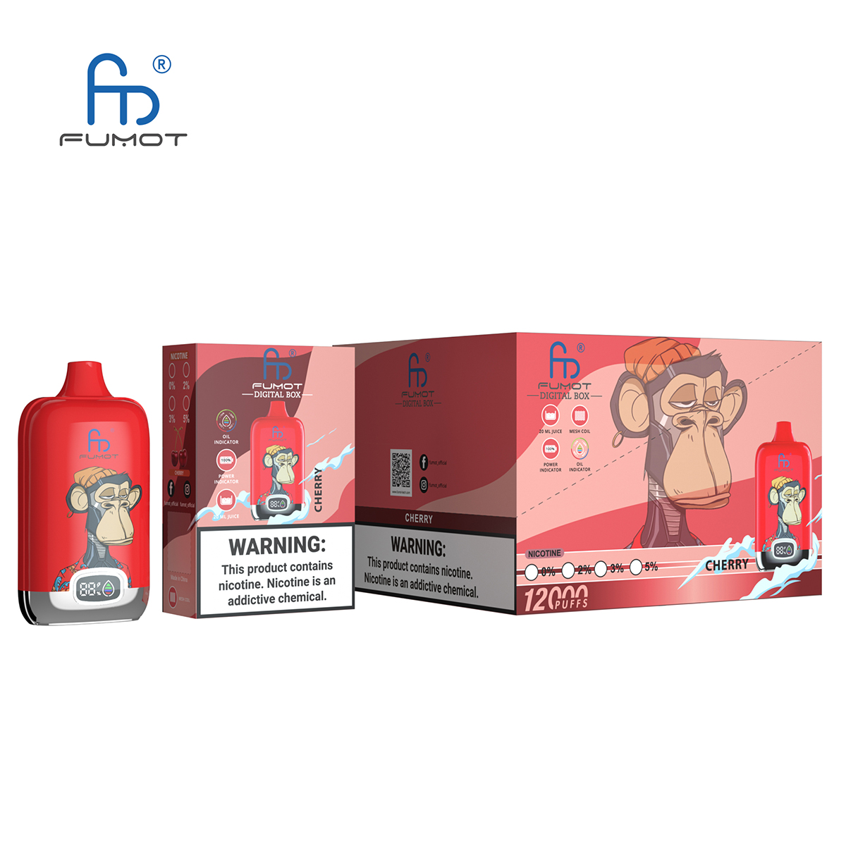 Fumot 12K 20ml e-liquid disposable vape