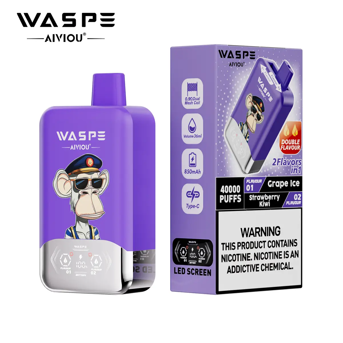 WASPE 40K rechargeable disposable vape bo