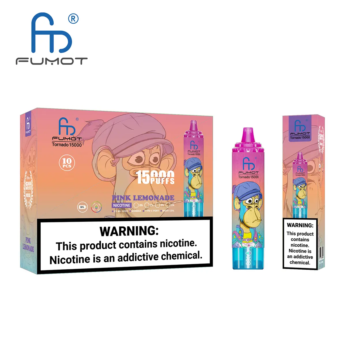 Fumot vape 15000 Peach Ice flavor disposable vape