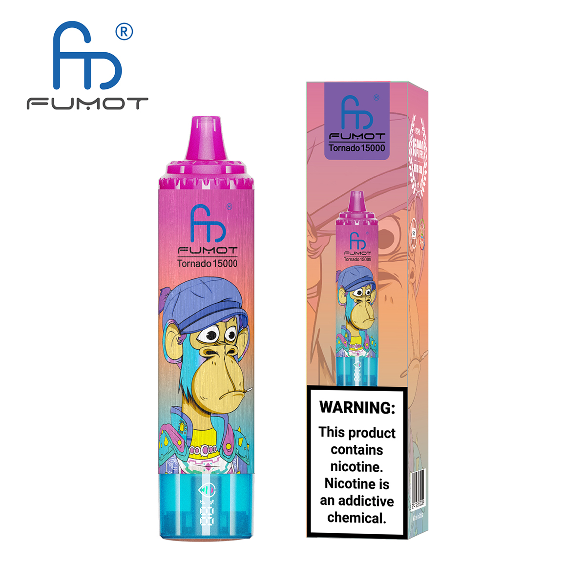 Fumot Lush Ice 15000 puff vape RandM Tornado