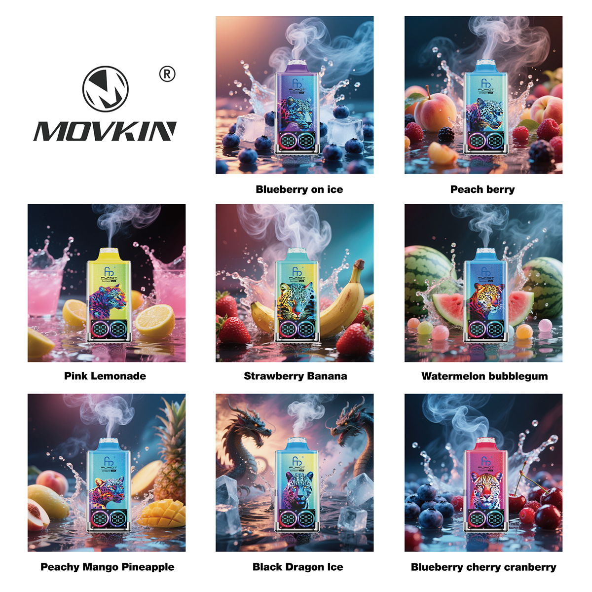 Fumot Leopard 40000 Puffs Disposable Vape | 40K Puff Rechargeable Fumot Vape Box with Digital Display - Image 8