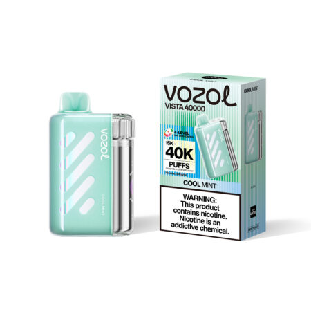 Vozol Vista 40K Blue Razz Ice Flavor with Rotatable Top