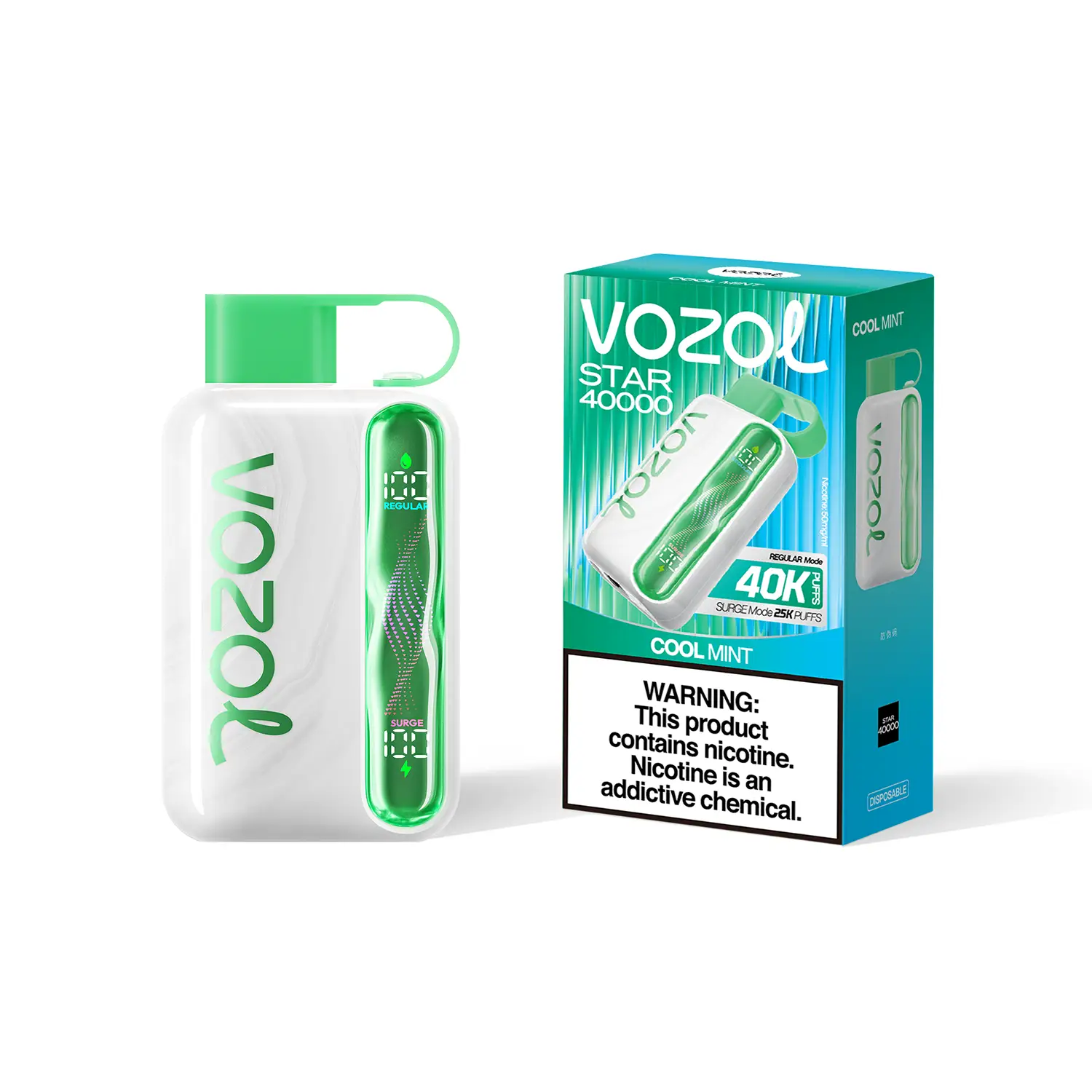 Portable 40k Vozol Vape Box in Hand