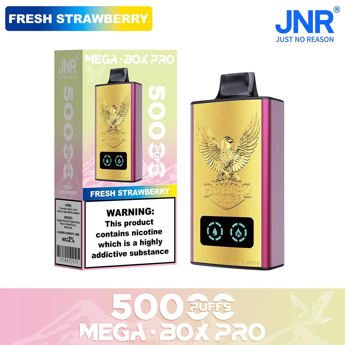 JNR Mega Box 50k Vape with Dual Mesh Coil Technology