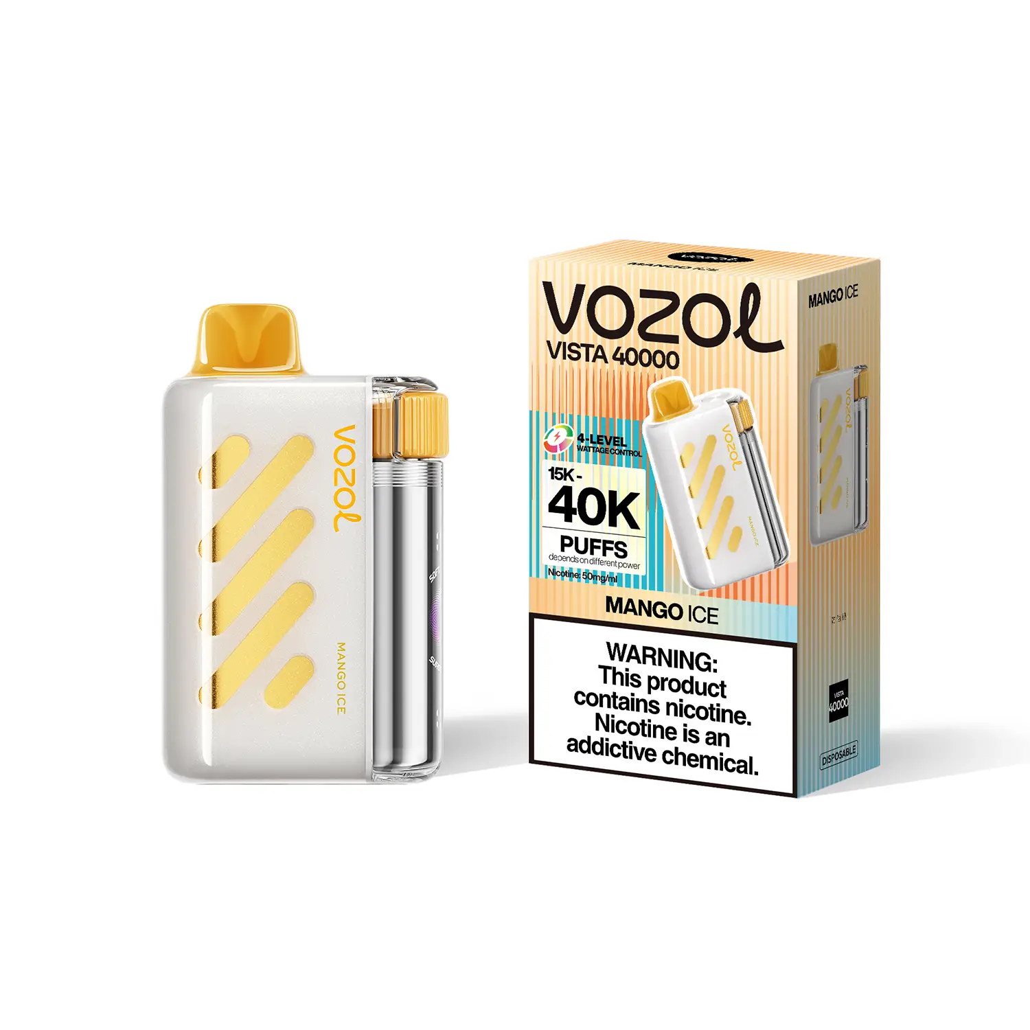 Vozol Vista Vape with 1000mAh Battery and LED Screen