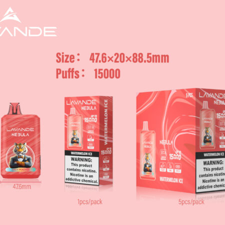 Lavande NEBULA 15000 puff vape with Type-C charging port