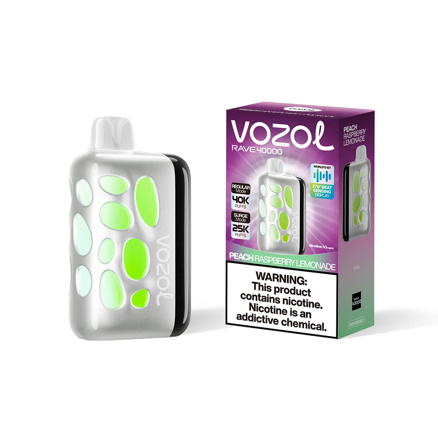 Rechargeable Type-C Vozol Rave 40K Device