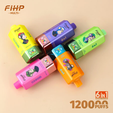 FIHP 120k 6in1 multi flavor disposable vape front view