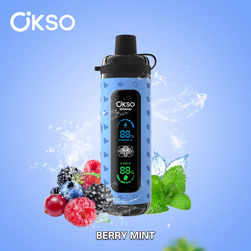 OKSO Shisha Max 40K Rechargeable Disposable Vape Packaging