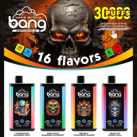 Bang King 30K Pro disposable vape dual flavor screen display