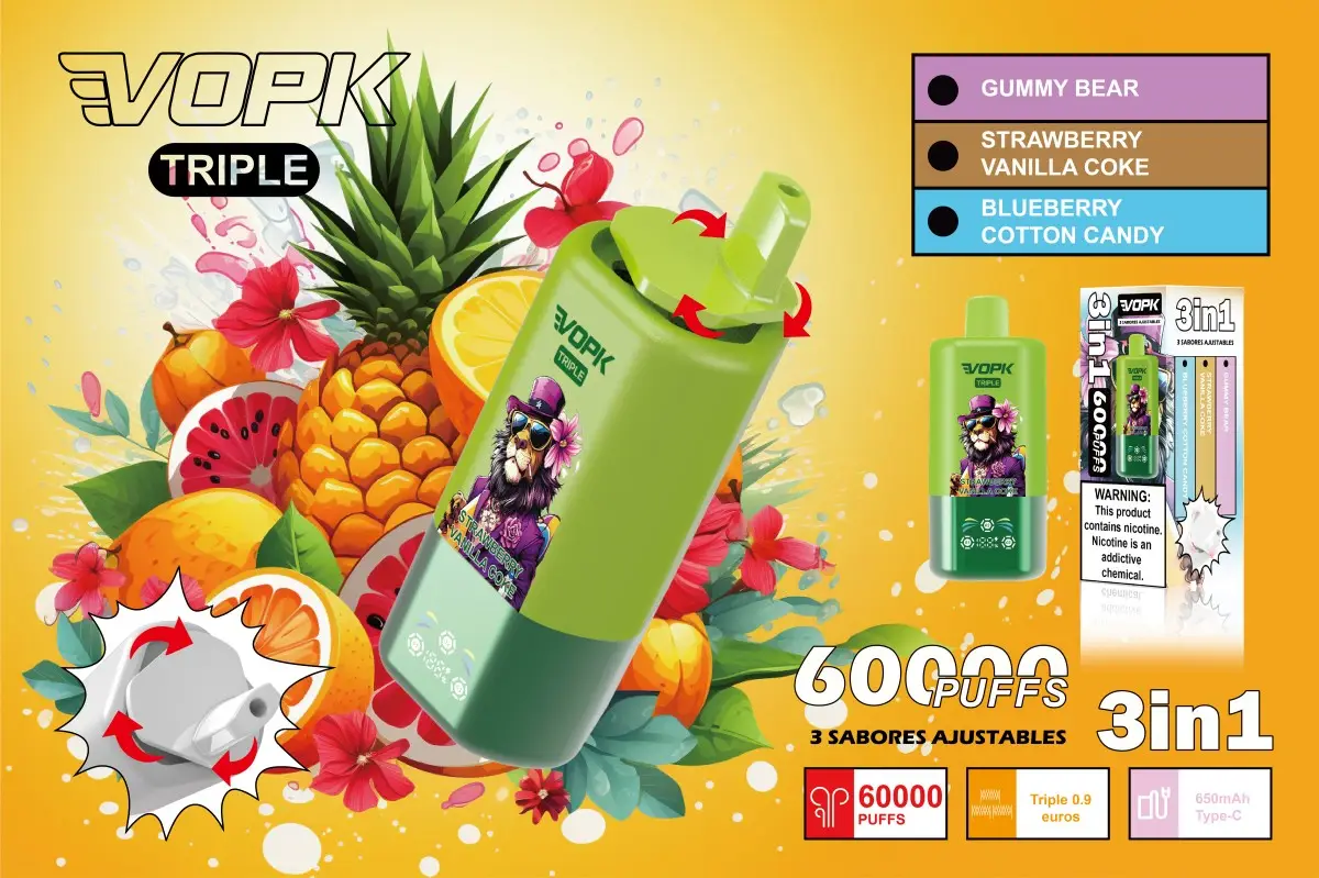 VOPK Fashion Vape 2025 Smart Rechargeable Design