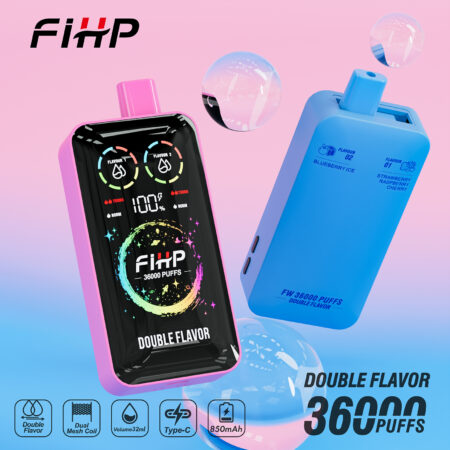 FIHP 36K disposable vape dual flavor smart screen