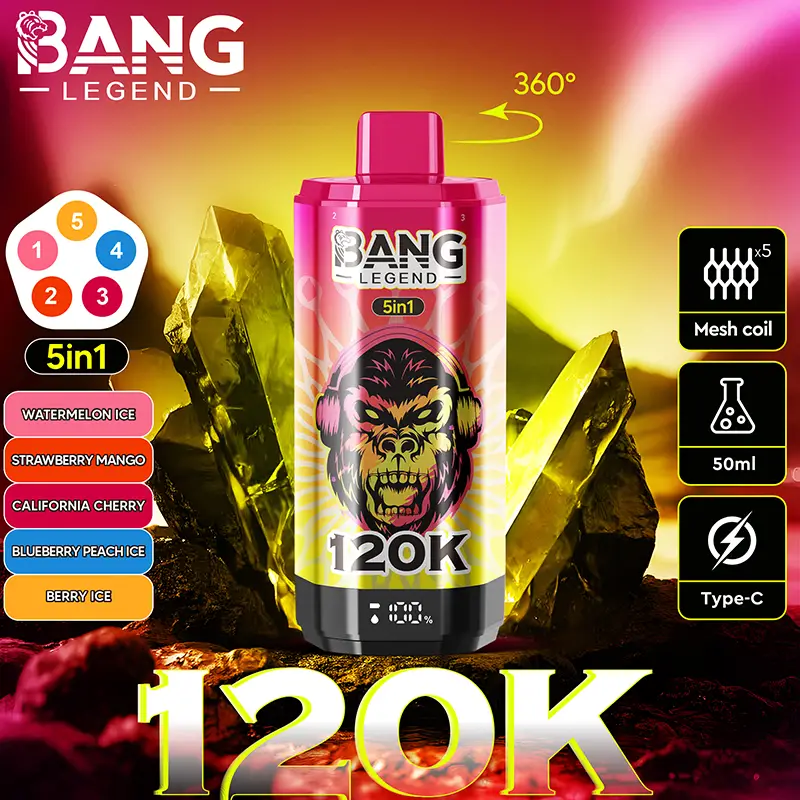 Bang Legend 120K Rechargeable Vape in Hand